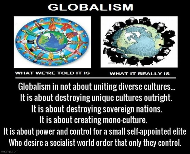 Reality Of Globalism | image tagged in globalism,communist socialist,genocide,nwo police state,psychopaths and serial killers,illuminati | made w/ Imgflip meme maker