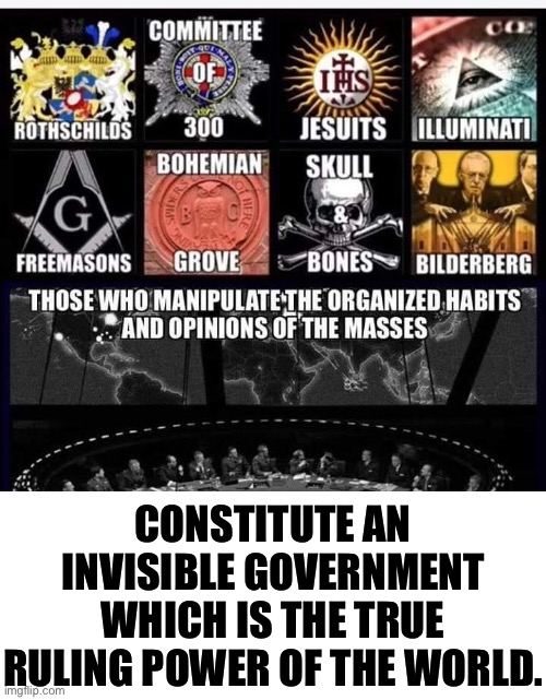 The Reality That Many Prefer To Deny | CONSTITUTE AN INVISIBLE GOVERNMENT WHICH IS THE TRUE RULING POWER OF THE WORLD. | image tagged in reality,globalism,illuminati,secret societies,worldwide totalitarianism,nwo police state | made w/ Imgflip meme maker