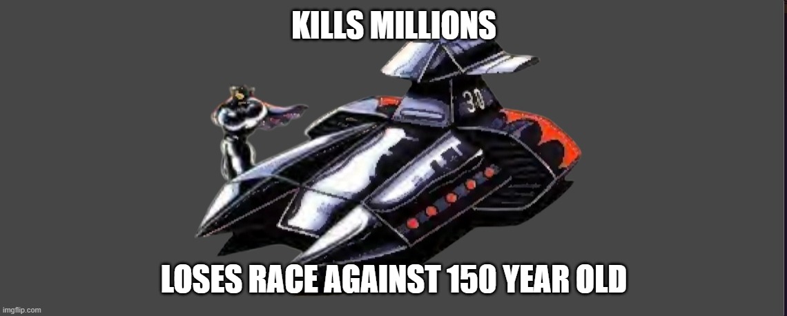 black shadow logic | KILLS MILLIONS; LOSES RACE AGAINST 150 YEAR OLD | image tagged in black shadow logic | made w/ Imgflip meme maker