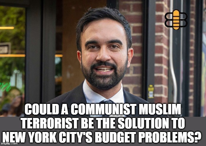 COULD A COMMUNIST MUSLIM TERRORIST BE THE SOLUTION TO NEW YORK CITY'S BUDGET PROBLEMS? | made w/ Imgflip meme maker