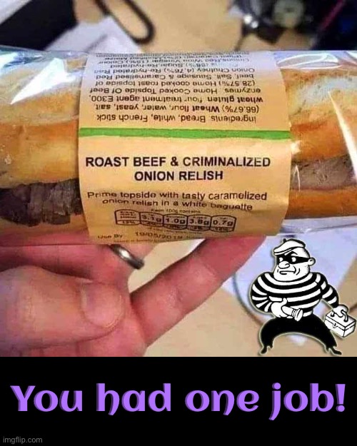 Criminalized? | You had one job! | image tagged in you had one job,you had one job just the one,epic fail,you're fired,duhhh dumbass,task failed successfully | made w/ Imgflip meme maker