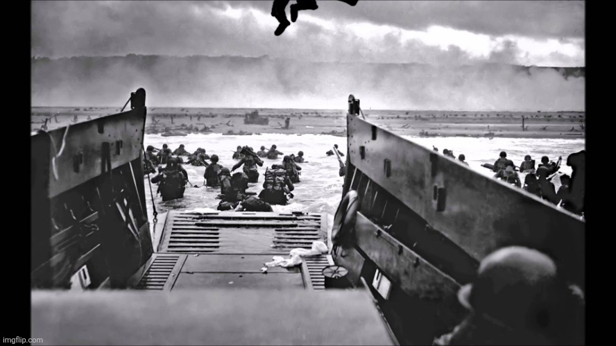 D&D Day/Night | image tagged in d-day omaha beach | made w/ Imgflip meme maker