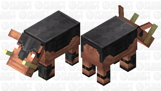 Hoglins Wearing Netherite Armor Meme Template