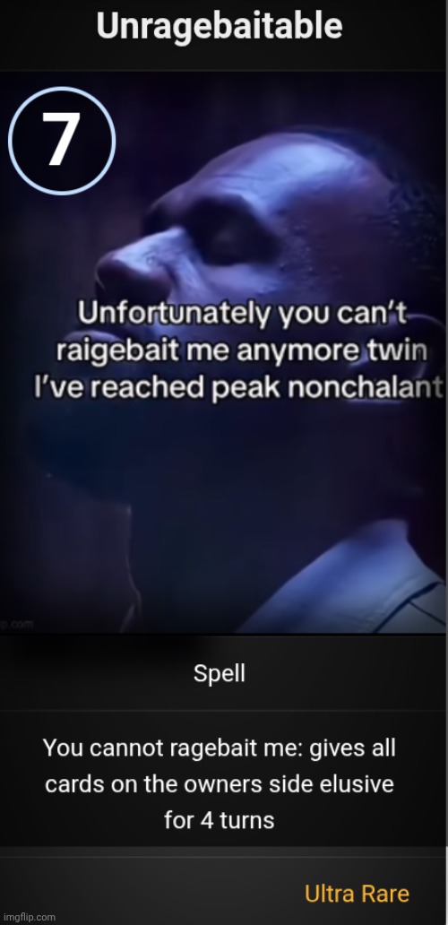 You cannot ragebait me | made w/ Imgflip meme maker