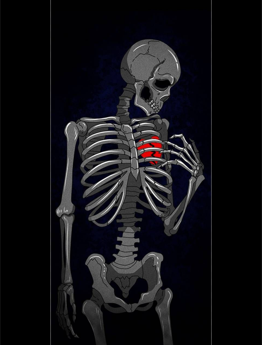 Heartbroken skeleton Blank Meme Template
