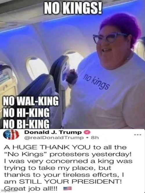 No Kings!! | image tagged in king henry viii,sam elliott special kind of stupid | made w/ Imgflip meme maker