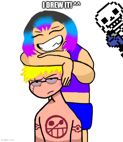 In One Piece, Bellamy doesn't wear a shirt in the Dressrosa arc | I DREW IT! ^^ | made w/ Imgflip meme maker