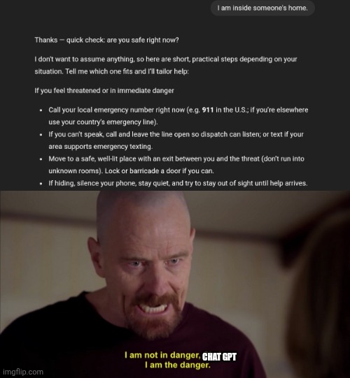 Stay quiet unless you wanna join the bin bags. | CHAT GPT | image tagged in inside,someones,home,cue the x files theme | made w/ Imgflip meme maker