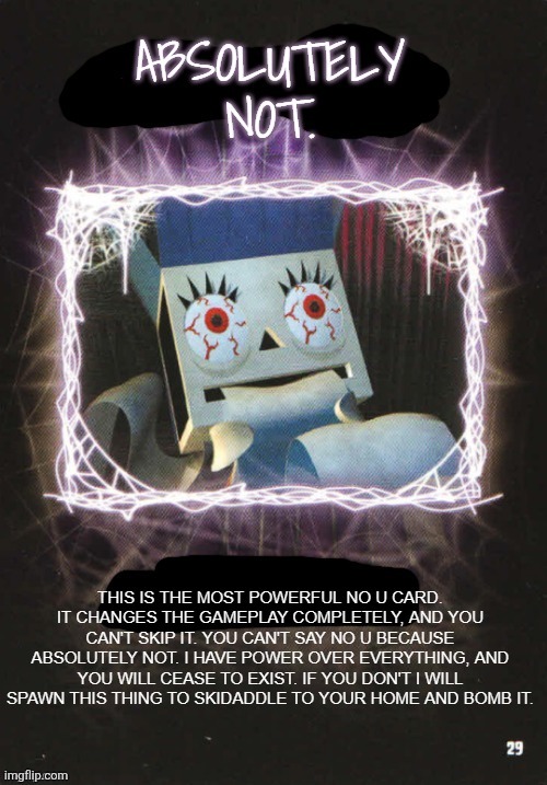 Found card | image tagged in absolutely not card | made w/ Imgflip meme maker