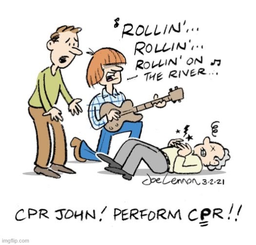 Joe Lennon | image tagged in comics,joe lennon,ccr,john fogerty | made w/ Imgflip meme maker