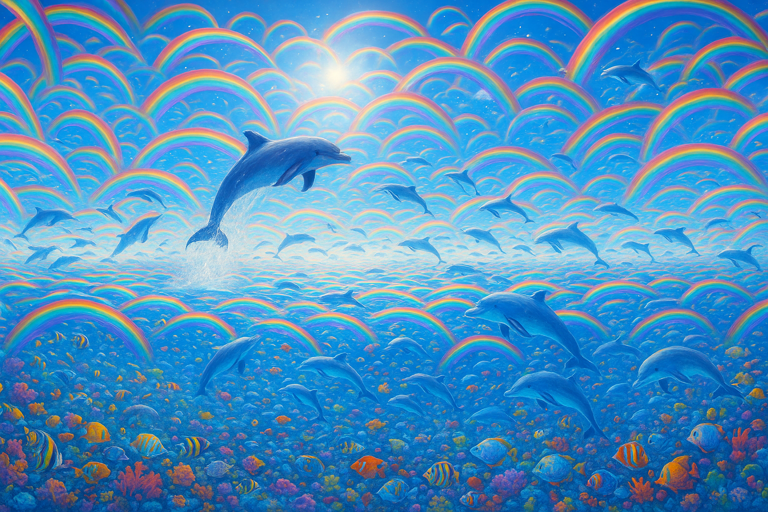 High Quality symphony dolphin way too exagerated Blank Meme Template