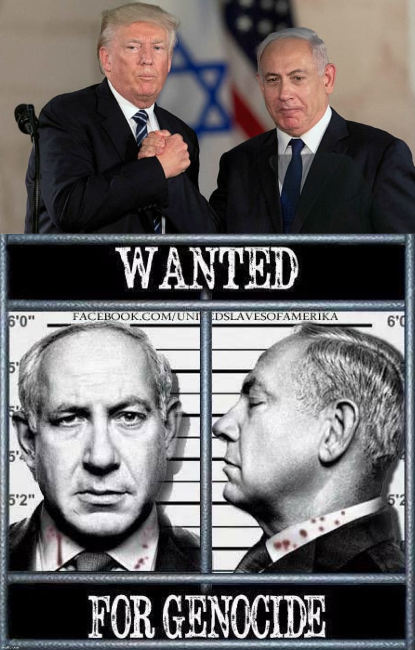 image tagged in trump and netanyahu bro shake | made w/ Imgflip meme maker