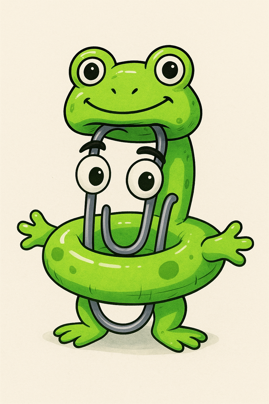 Clippy Frog Blank Meme Template