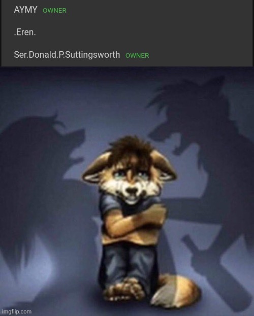 image tagged in furry parents fighting | made w/ Imgflip meme maker