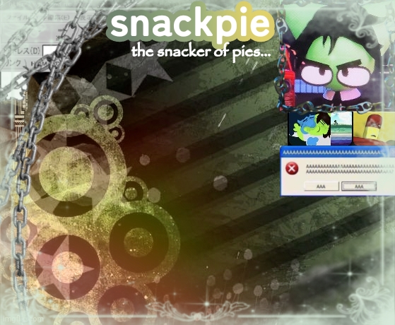 High Quality snackpies announcement temp (made by tweak.) Blank Meme Template