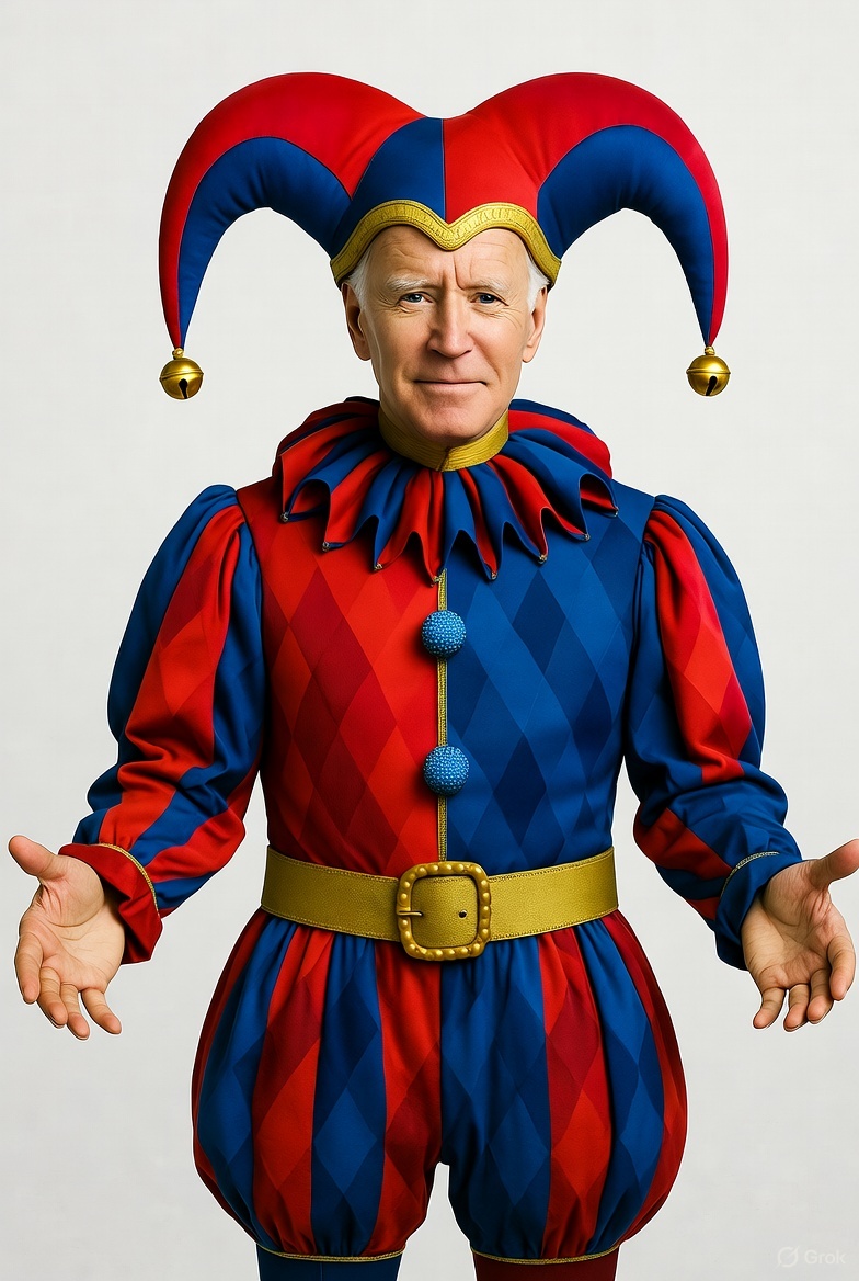 Joe Biden court, jester Blank Meme Template