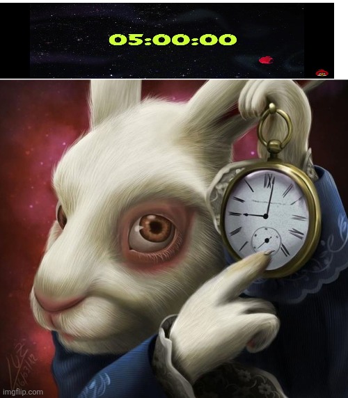 Always bet on Angry birds 3 | image tagged in rabbit clock | made w/ Imgflip meme maker