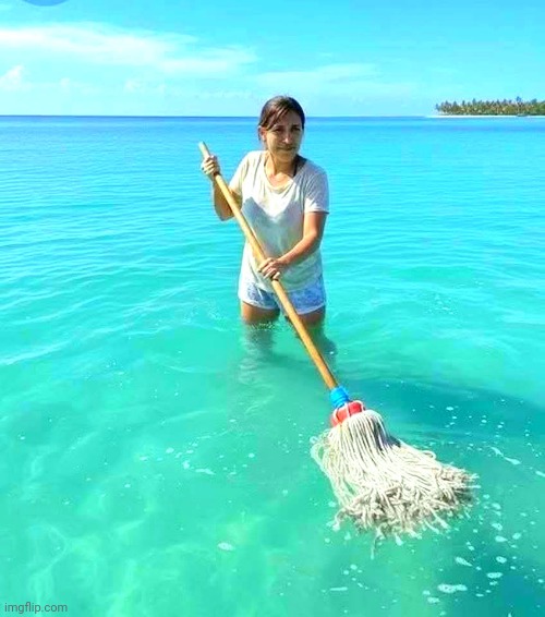 I think she missed a spot. | made w/ Imgflip meme maker