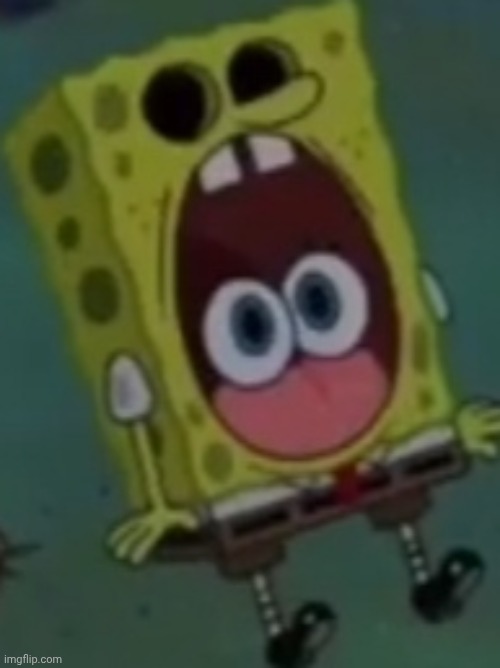 Spongebob scream | image tagged in spongebob scream | made w/ Imgflip meme maker