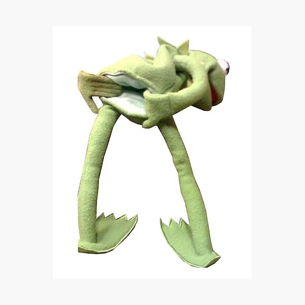 Kermit bending over Blank Meme Template