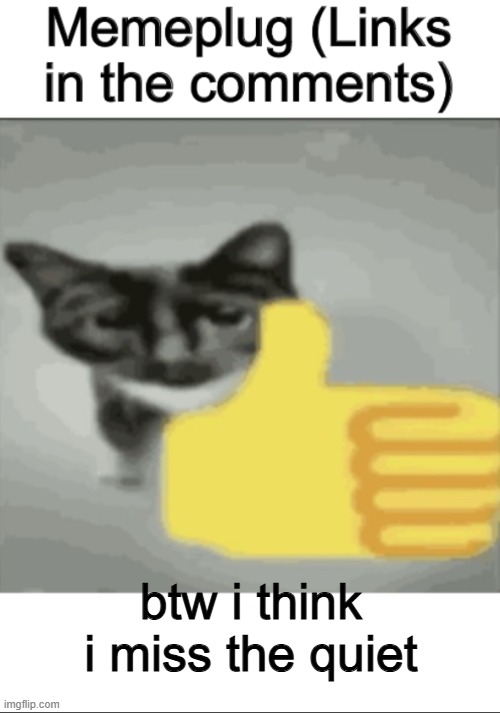 on an unrelated note: sand undertabele | btw i think i miss the quiet | image tagged in memeplug | made w/ Imgflip meme maker