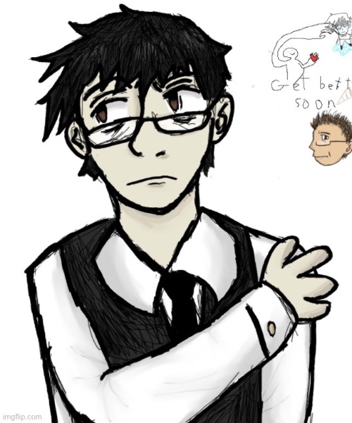 Might have accidentally made an oc (i have never made any) while drawing with hecate | image tagged in drawing,oc | made w/ Imgflip meme maker