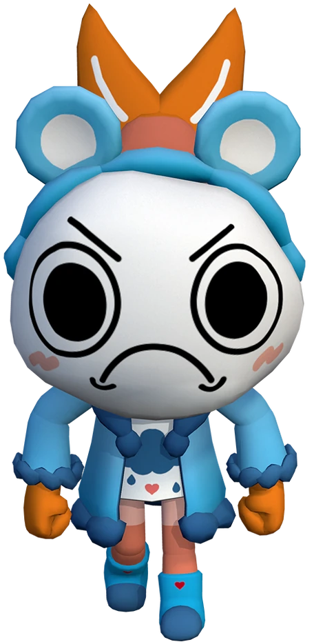 Shrimpo as the Grumpy Bear Blank Meme Template