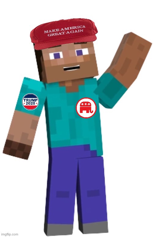 Republican Element Animation steve | image tagged in republican,trump supporters,maga,minecraft,gop,right wing | made w/ Imgflip meme maker