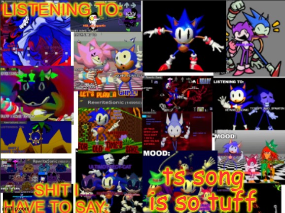 AGcovers cooked, the fire was tasty | ts song is so tuff | image tagged in all the rewrite temp | made w/ Imgflip meme maker