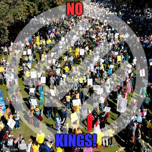To the last! | NO; KINGS! | image tagged in three arrows,anti-fascism,democracy,no kings,america,usa | made w/ Imgflip meme maker