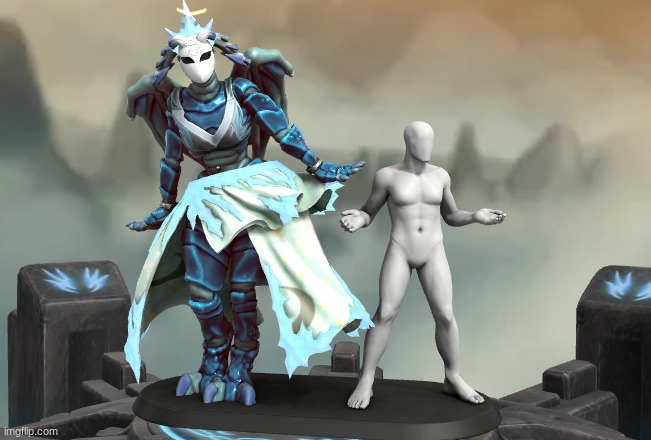 New character I made (human for scale) also, gn chat in a bit. | made w/ Imgflip meme maker