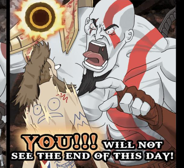 You will not see the end of this day Blank Meme Template
