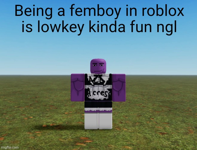 rate the fit | Being a femboy in roblox is lowkey kinda fun ngl | image tagged in femboy,roblox,fun | made w/ Imgflip meme maker