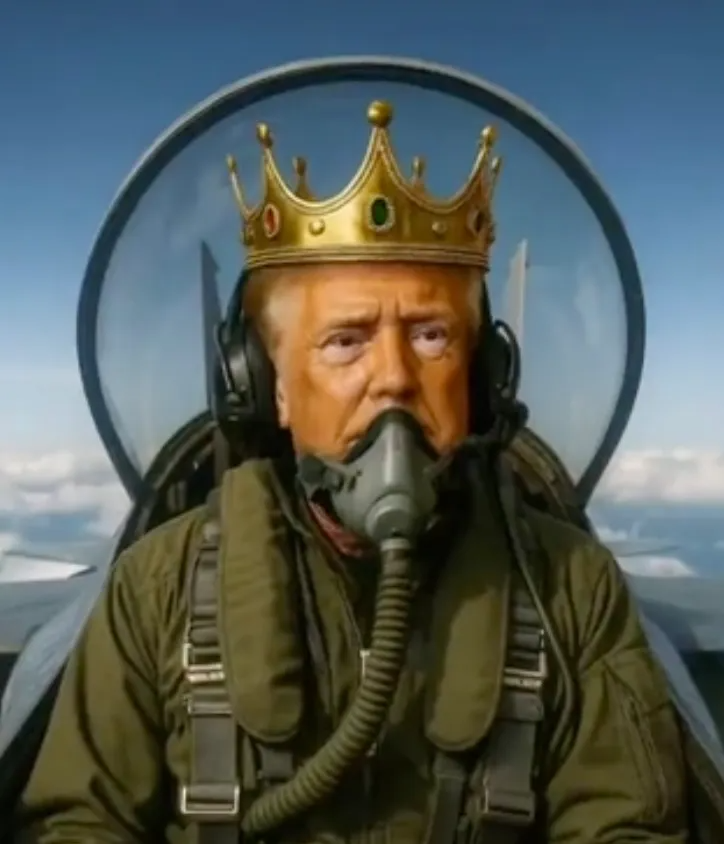 King Trump video Truth Social Blank Meme Template