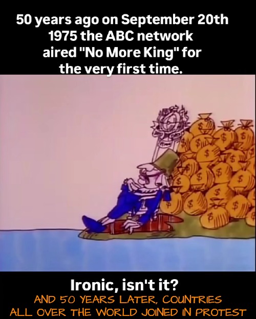 Other countries joined our protest! | AND 50 YEARS LATER, COUNTRIES ALL OVER THE WORLD JOINED IN PROTEST | image tagged in world peace day | made w/ Imgflip meme maker