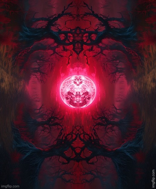 Blood moon | image tagged in halloween | made w/ Imgflip meme maker