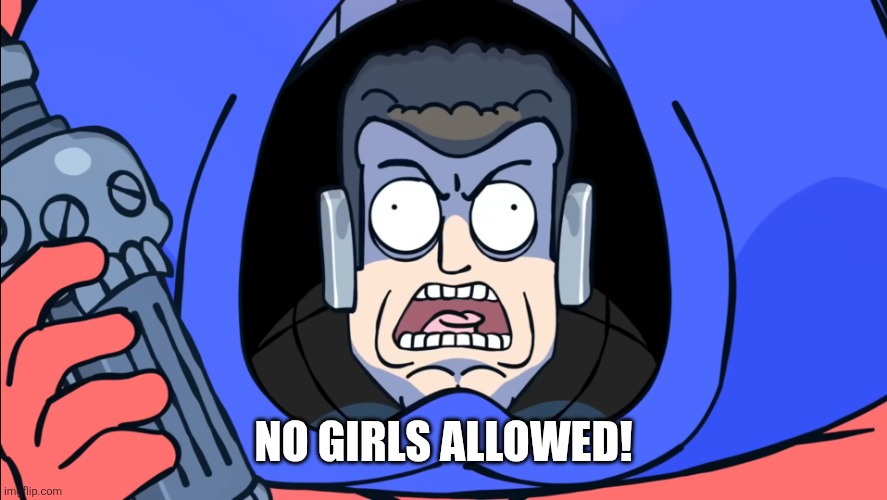 NO GIRLS ALLOWED | NO GIRLS ALLOWED! | image tagged in no girls allowed | made w/ Imgflip meme maker