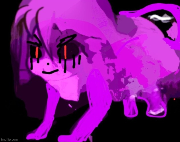 image tagged in demonic cursed furry badeline | made w/ Imgflip meme maker