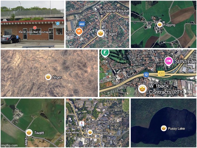 Average google map places: | made w/ Imgflip meme maker