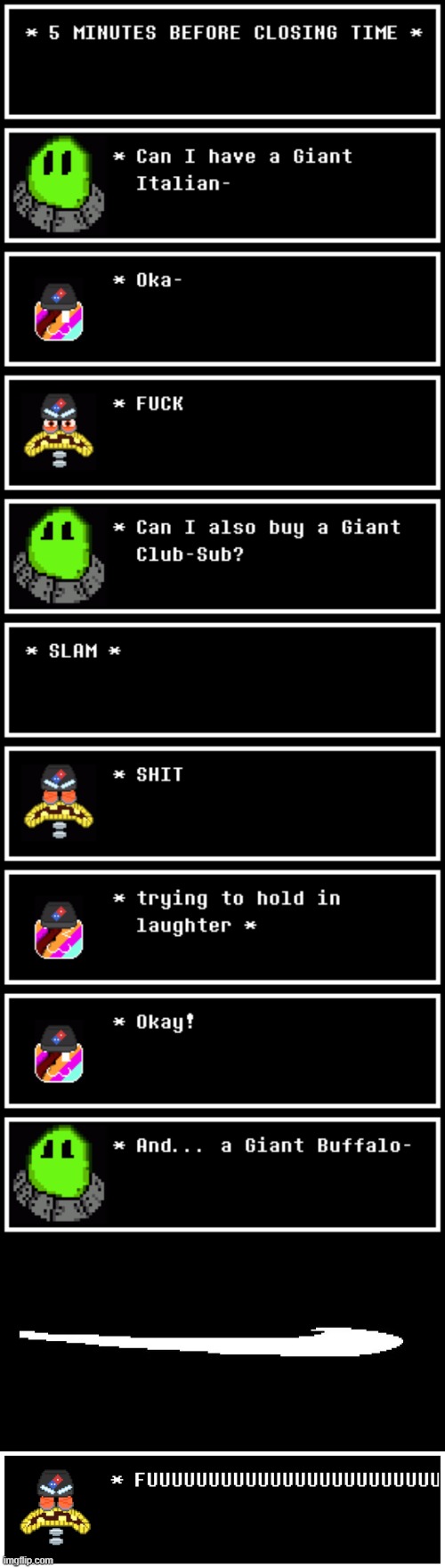 this is canon if system is okay with it (Undertale #145) | image tagged in roaring fraud swoon | made w/ Imgflip meme maker