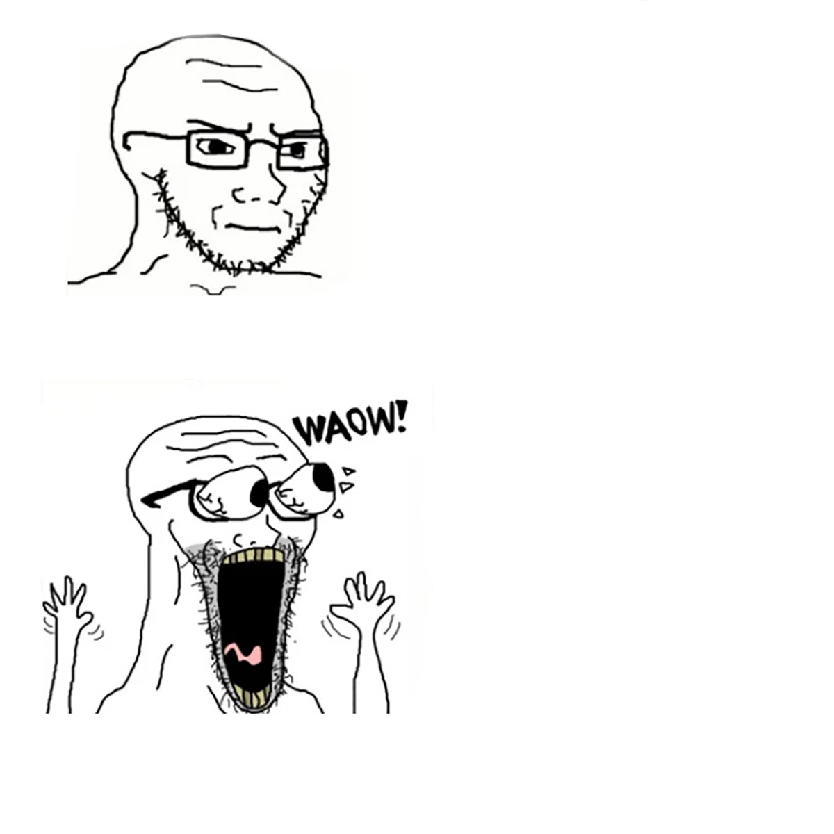 Hates thing / Same thing but loves it Blank Meme Template