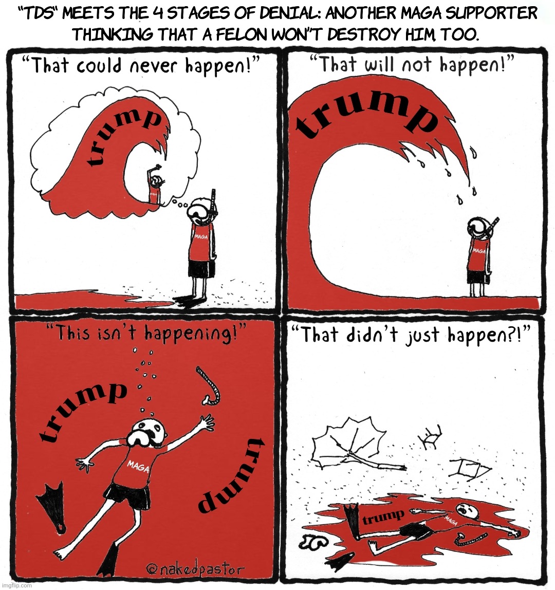 A 'Red Tide" Only Leaves Death | AMERICA | image tagged in jefthehobo,maga must go,felon-n-thief,fdt,fmaga,maga equals traitor | made w/ Imgflip meme maker