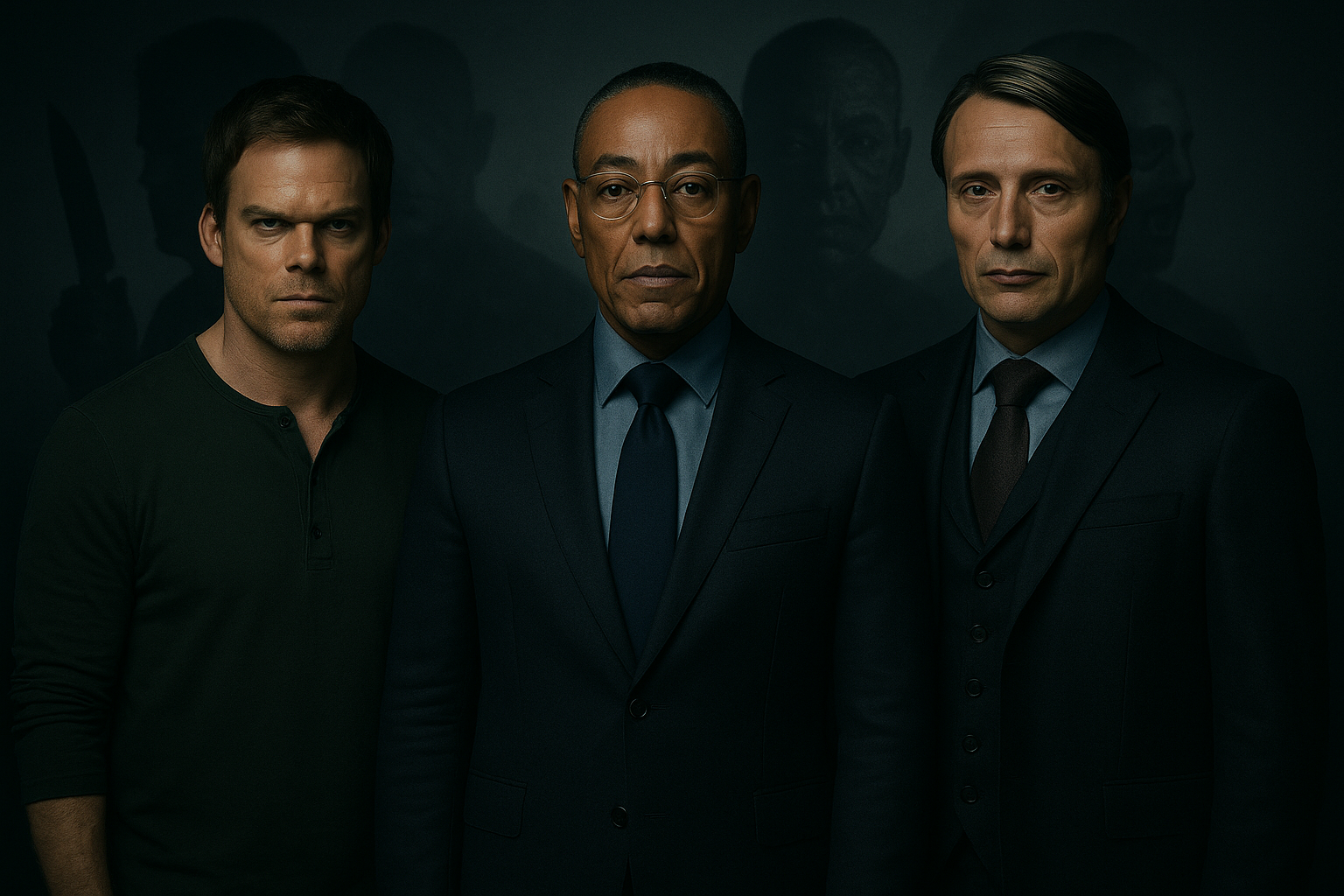 3 dark men Blank Meme Template