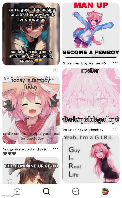 Pinterest knows im a femboy i fear... | made w/ Imgflip meme maker