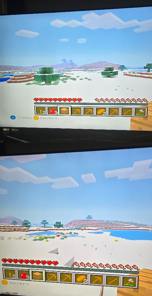 WHAT IS THIS BIOME?!?! BRUH THERES NOTHING BUT SNOW FOR MILES | made w/ Imgflip meme maker