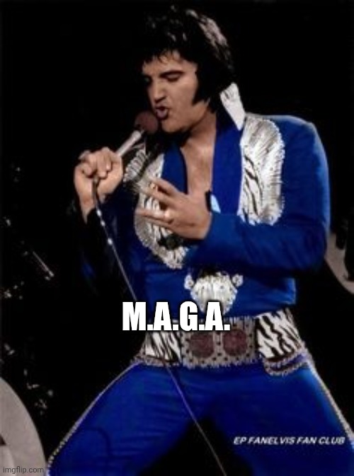 Elvis presley  | M.A.G.A. | image tagged in elvis presley | made w/ Imgflip meme maker