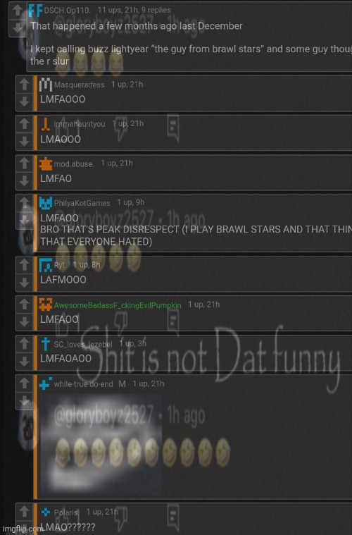 8 people saying lmao in all caps... 10/10 template potential | made w/ Imgflip meme maker