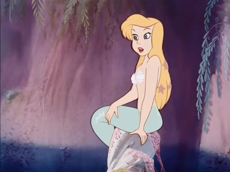 blone mermaid Blank Meme Template