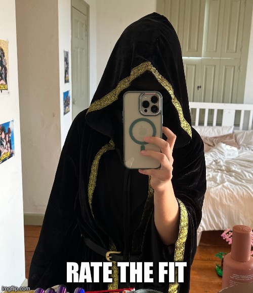 Mod: nice cosplay | RATE THE FIT | made w/ Imgflip meme maker