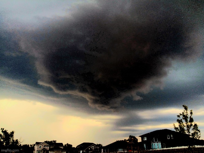 Severe Storm over my friends house | made w/ Imgflip meme maker